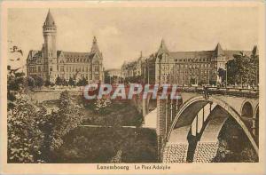 Old Postcard Luxembourg Adolphe Bridge