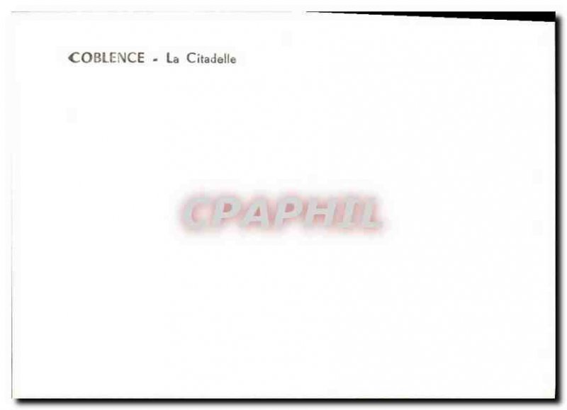 Modern Postcard Koblenz Citadel