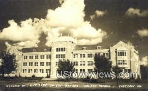 Real Photo - College Lady of the Ozarks - Carthage, Missouri MO  