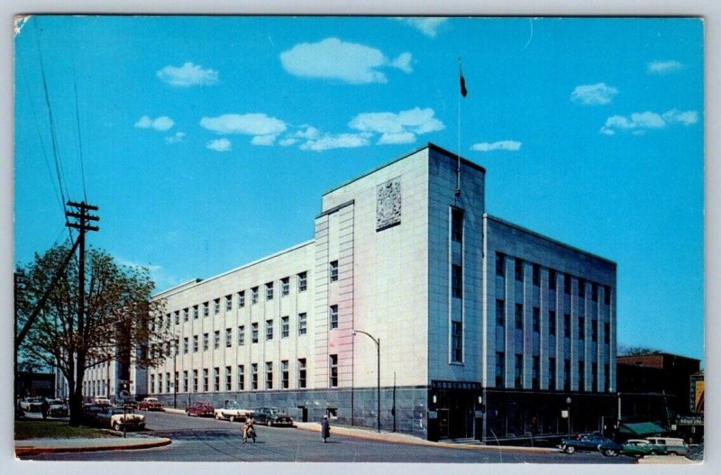 Federal Building, Sherbrooke Quebec Canada, Vintage 1958 Chrome Postcard