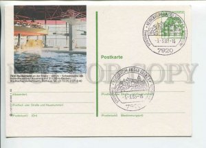 449763 GERMANY 1982 Heidenheim swimming pool Special cancellation stationery