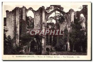 Postcard Old Dammarie Les Lys Ruins of the Abbey of Lys Vue Generale