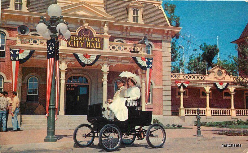 Anaheim California Amusement Disneyland City Hall 1956 postcard 11639