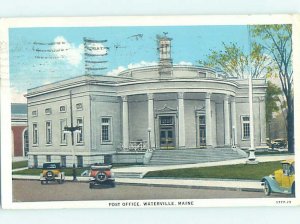 W-border POST OFFICE SCENE Waterville Maine ME AF1074