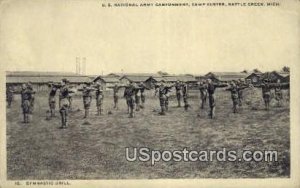 US National Army Cantonment in Battle Creek, Michigan