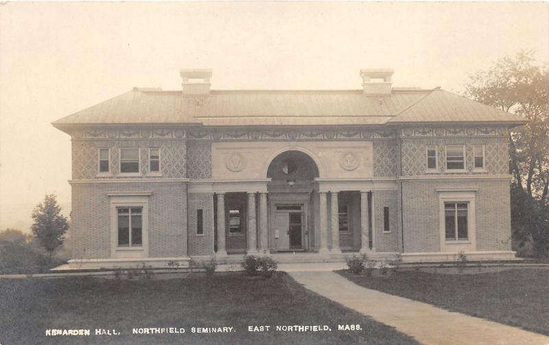 East Northfield Massachusetts~Northfield Seminary~Kenarden Hall~c1910 RPPC