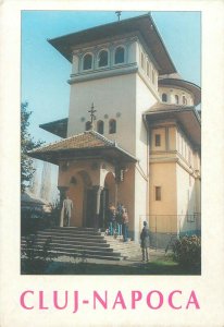 Romania Cluj Napoca biserica ortodoxa Sfantul Nicolae church postcard