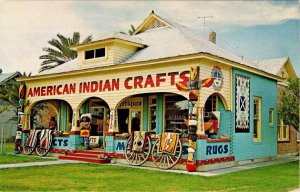 Tempe, AZ Arizona AMERICAN INDIAN CRAFTS STORE~Byron F Hunter ROADSIDE Postcard