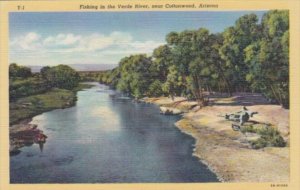 Arizona Fishing In Verde River Near Cottonwood Curteich