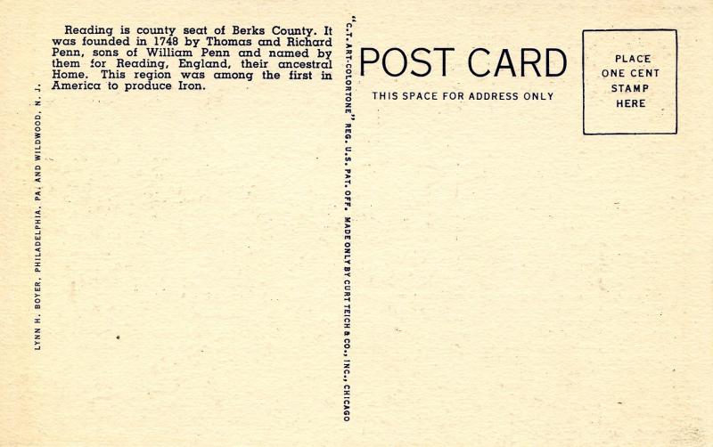 Large Letter - Reading, Pennsylvania