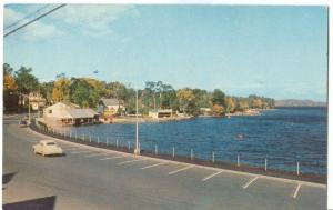 View across the Causeway and Long Lake, Naples, Maine, 1950s