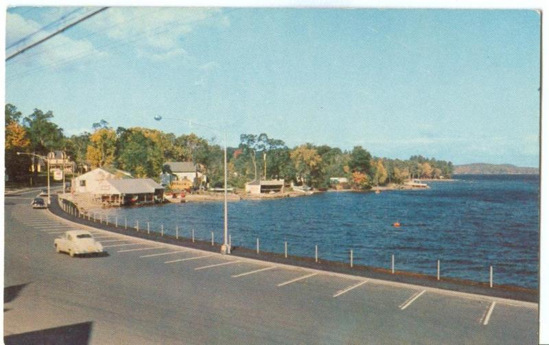 View across the Causeway and Long Lake, Naples, Maine, 1950s