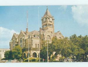1950's OLD CARS PARKED AT COUNTY COURTHOUSE Victoria Texas TX AE9887@
