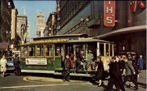 Cable Car at the Turntable - San Francisco, California CA  