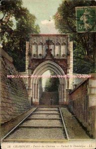 Chambery Old Postcard castle Entrance Gate St. Dominic