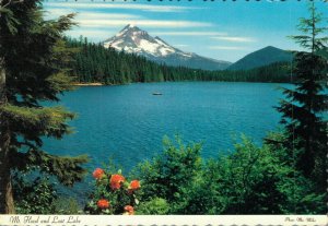 USA Mt. Hood and Lost Lake Oregon Vintage Postcard BS.10