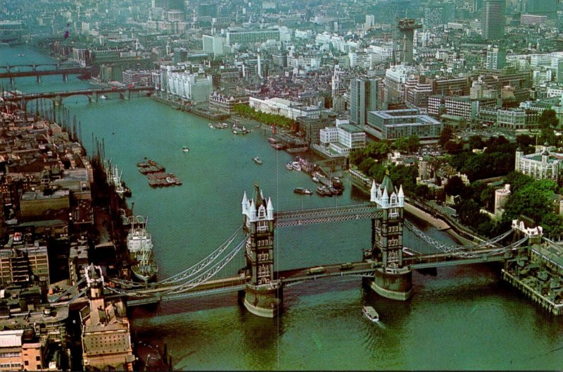 England London Aerial View Of Tower Bridge