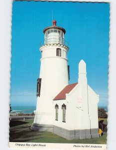 Postcard Umpqua Bay Lighthouse Oregon Coast Oregon USA