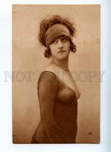 206657 NUDE Woman BELLE NOYER Vintage AUROGRAPHIE Photo PC