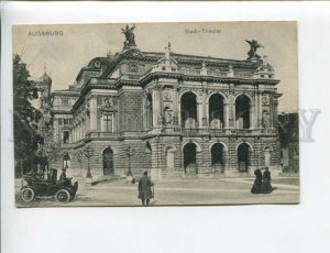 3171959 GERMANY Augsburg Stadt-Theater City Theatre CAR RPPC