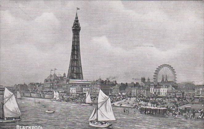 England Blackpool Waterfront Panorama