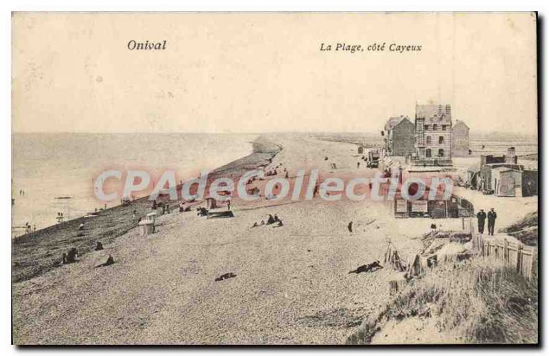 Old Postcard Onival Cayeux The rating Beach