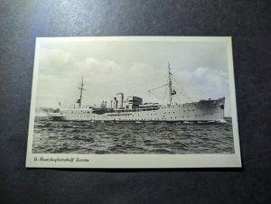 Mint Germany PPC Naval Ship Military Postcard Submarine Tender Donau