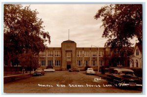 Central High School Devils Lake North Dakota ND Vintage RPPC Photo Postcard 