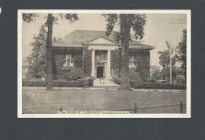 Post Card Staten Island NY Public Library In Port Richmond Built In 1902