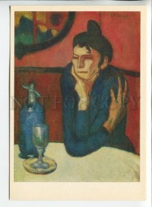 454574 USSR 1982 painting French impressionist Pablo Picasso absinthe drinker