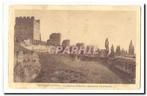 Turkey Turkey Constantinople Old Postcard The great land walls of Byzantium