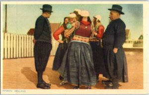 Vintage Volendam Holland Postcard