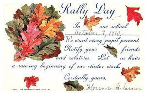 Rhode Island Providence Rally Day Oct. 9, 1910