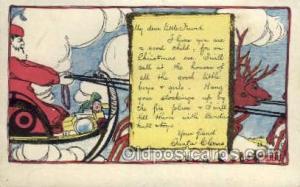 Santa Claus, Christmas, Old Vintage Antique Postcard Post Card  