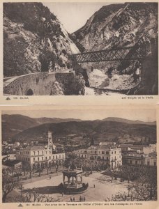 Blida Algeria Bridge Orient Hotel 2x Antique Postcard s