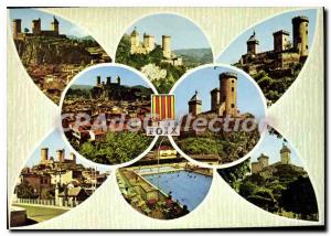 Postcard Modern Foix Ariege Various Aspects of the City with the Chateau
