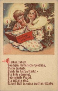 Christmas Children Reading Austrian People's Party Volkspartei Vintage PC