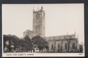 Shropshire Postcard - Ludlow, Parish Church of St Lawrence   RS14208