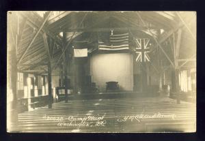 Washington, DC Postcard, YMCA Auditorium, Camp Meigs, WWI, 1918!
