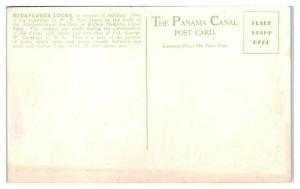 Construction of Miraflores Locks Panama Canal Postcard