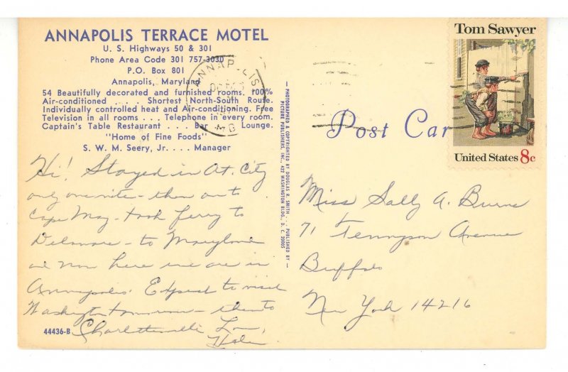 MD - Annapolis. Annapolis Terrace Motel