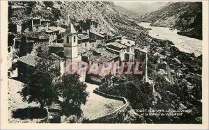 Postcard Modern Tou?t-sur-Var The Old Village and the Valley of the Var Adia