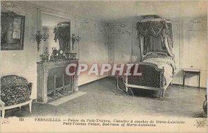 Postcard Old 151 Versailles palace Trianon small bedroom of Marie Antoinette