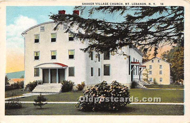 Shaker Village Church Mount Lebanon, NY, USA Unused 