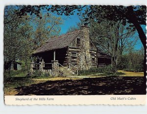 Postcard Old Matt's Cabin, Shepherd Of The Hills Farm, Branson, Missouri