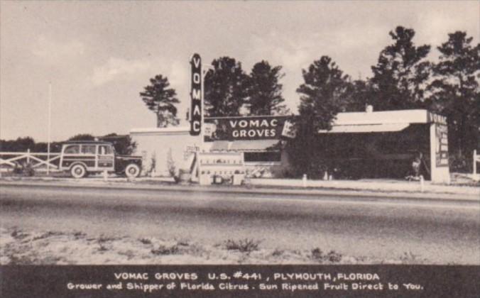Vomac Groves Citrus Stand U S HIghway 441 Plymouth Florida