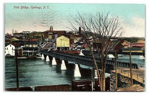 State Bridge, Carthage, NY Postcard *7C6 