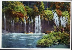Vintage Print View of Mossbrae Falls at Shasta Springs California Scenic C1915