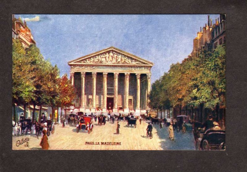 France Paris La Madeleine Car Tuck Oilette Carte Postale Postcard Carte Postkart
