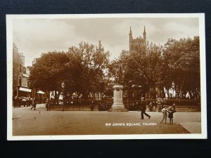 Scotland THURSO Sir John's Square shows Children Play c1930s RP Postcard by M&L